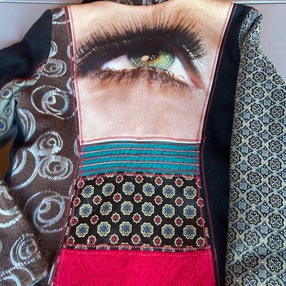 Desigual Multicolor Y2K Artistic Cape - Picture 14 of 15